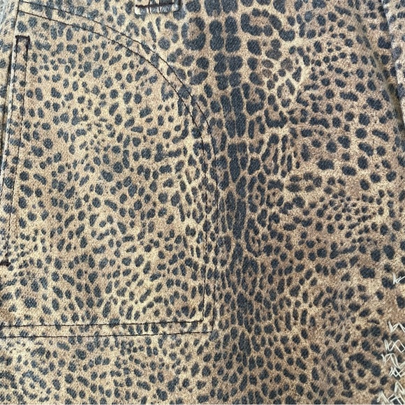 Just Cavalli wool cotton leopard print harem jean jogger drawstring cuff - Picture 7 of 13